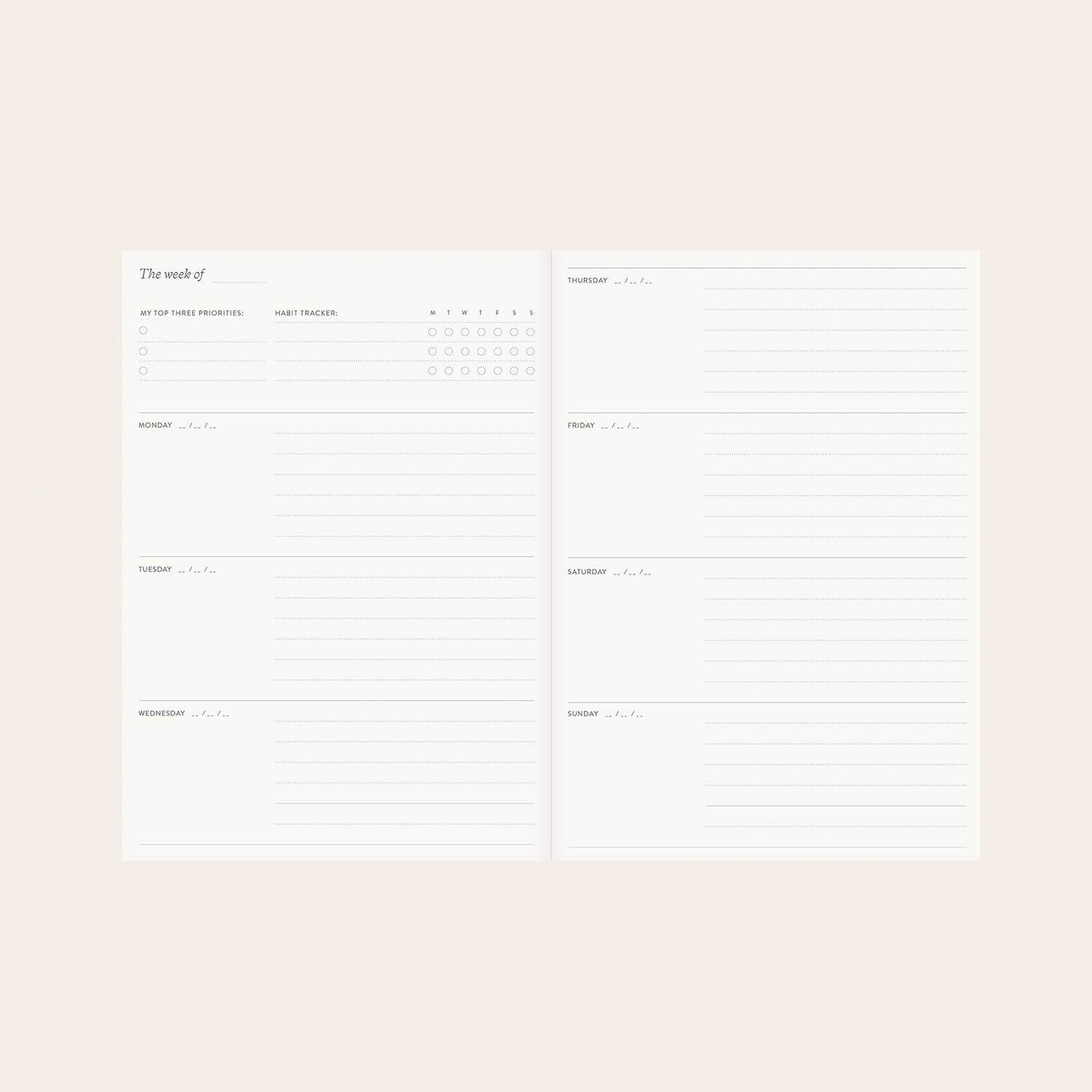 Herbarium | Linen-Bound Undated Planner