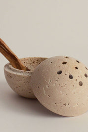 Travertine Sphere Incense Burner