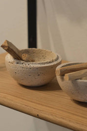 Travertine Sphere Incense Burner