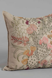 Desert Blooms Embroidered Pillow Cover