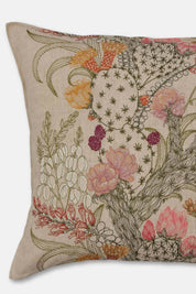 Desert Blooms Embroidered Pillow Cover