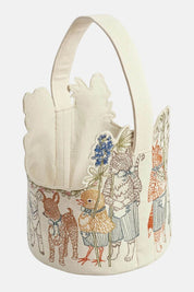 Easter Parade Embroidered Basket