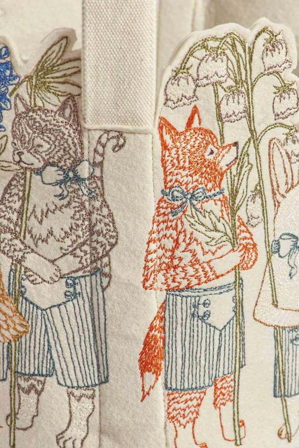 Easter Parade Embroidered Basket