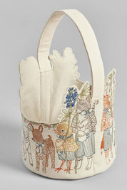 Easter Parade Embroidered Basket