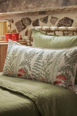 Mushrooms + Ferns Lumbar Pillow Cover