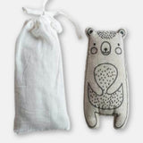 Embroidered Linen Hot/Cold Pack with Lavender + Lentils