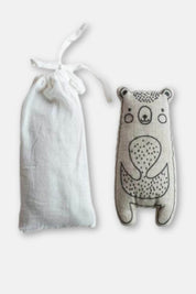 Embroidered Linen Hot/Cold Pack with Lavender + Lentils