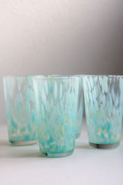 Glacier Handblown Tall Glass Tumblers - Set of 4