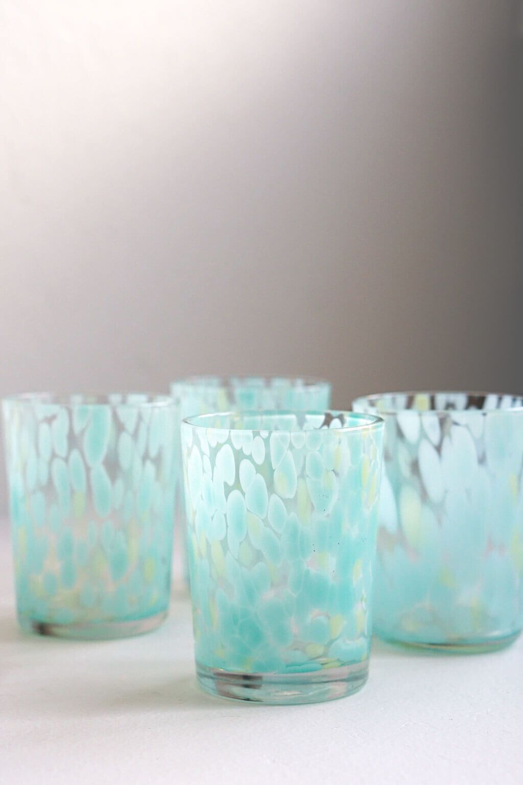 Glacier Handblown Glass Tumblers - Set of 4