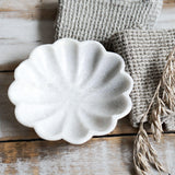 Carved Marble Fluted Dish