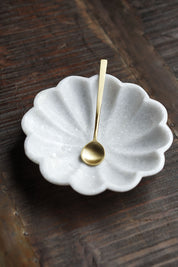 Carved Marble Fluted Dish