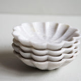 Carved Marble Fluted Dish