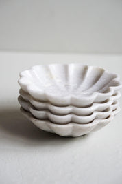 Carved Marble Fluted Dish