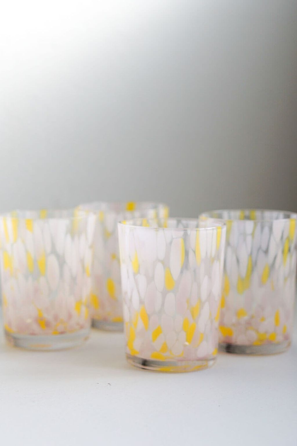 Sakura Handblown Glass Tumblers - Set of 4