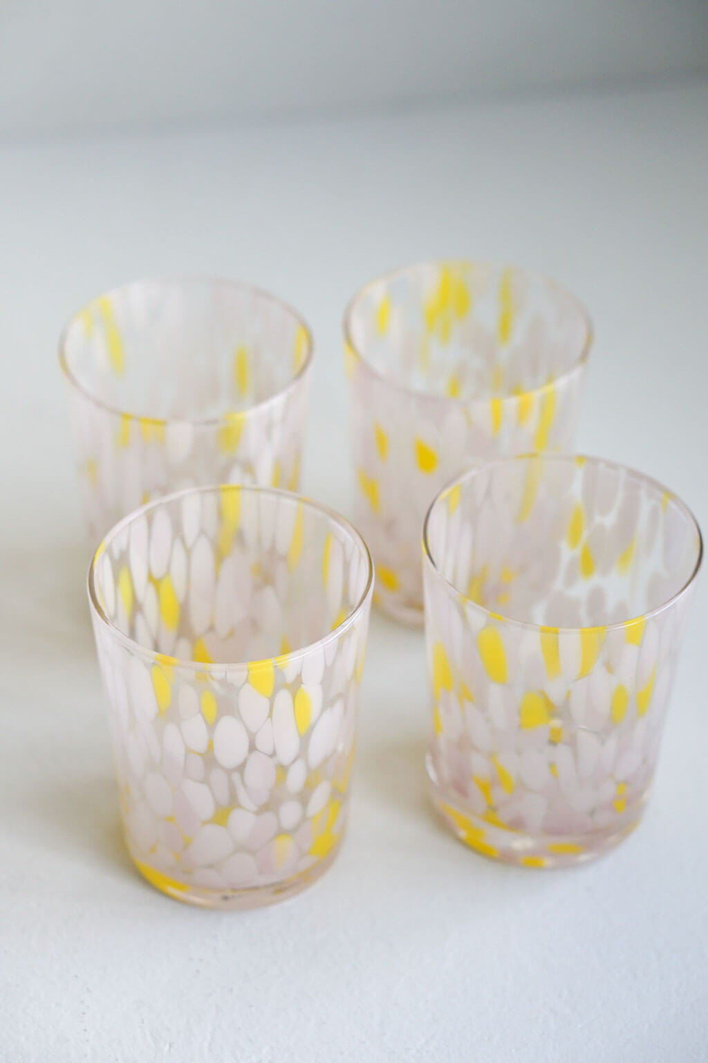 Sakura Handblown Glass Tumblers - Set of 4