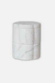 Marble Scalloped Stackable Pinch Pots