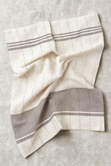 Chelsea Handwoven Tea Towel, Stone Stripe