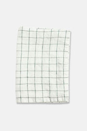 Stone Washed Linen Tea Towel, Windowpane