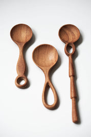 Heritage Quality Doussie Wood Kitchen Spoons, Set of 3