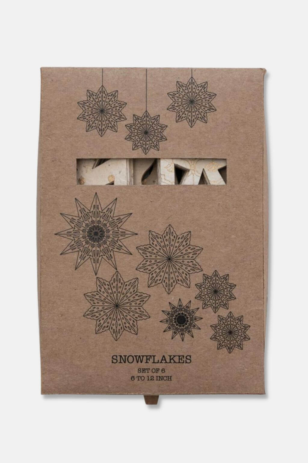 Recycled Paper Snowflake Ornaments