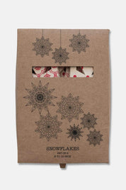 Recycled Paper Snowflake Ornaments