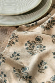 Salvia Block Print Kitchen Towel