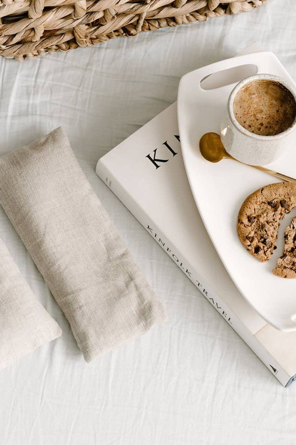 Weighted Linen Eye Pillow | Flax + Dried Lavender Flowers