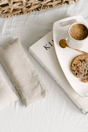 Weighted Linen Eye Pillow | Flax + Dried Lavender Flowers