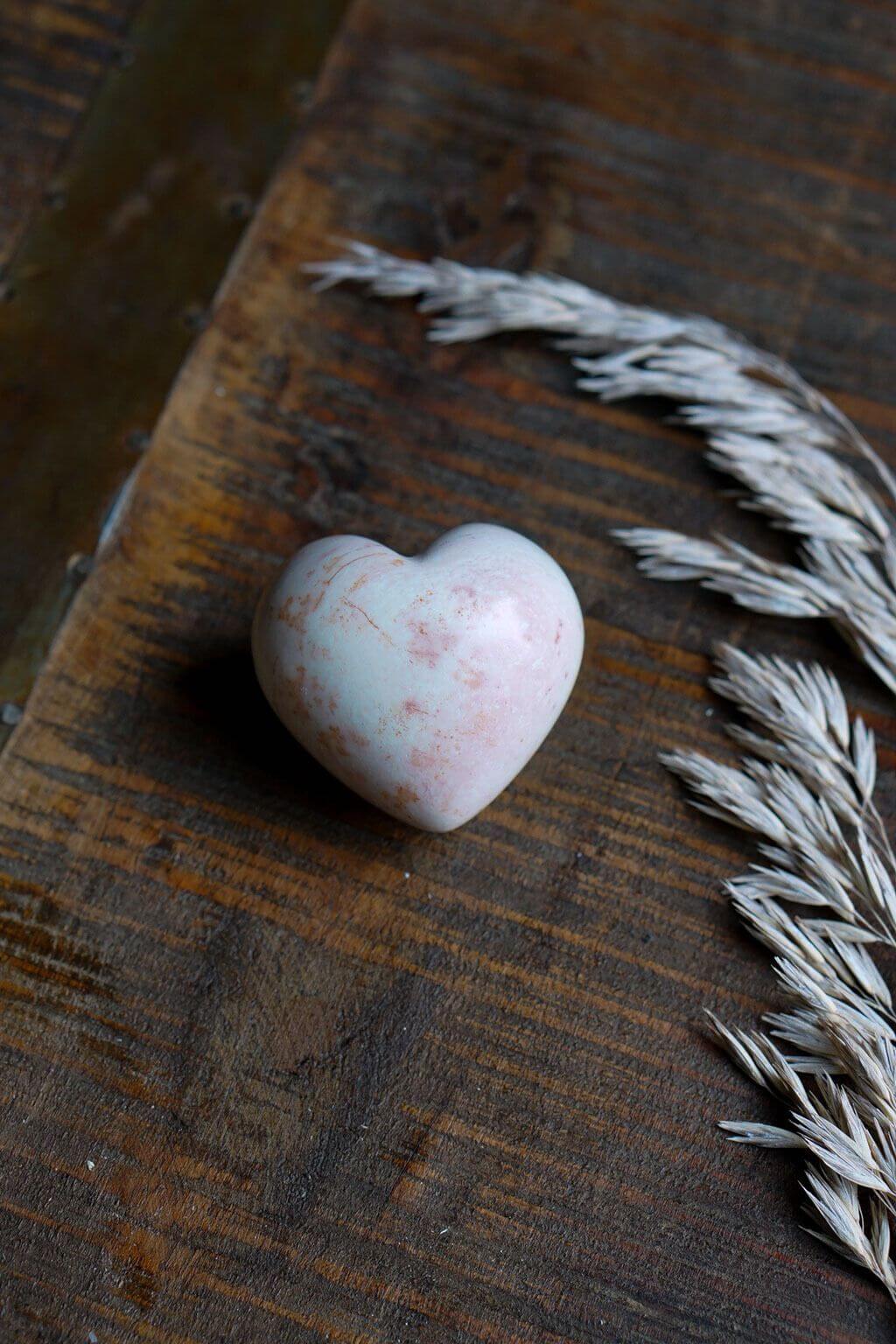 Natural Soapstone Heart