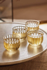 Kira Small Glass Cup, Set of 4