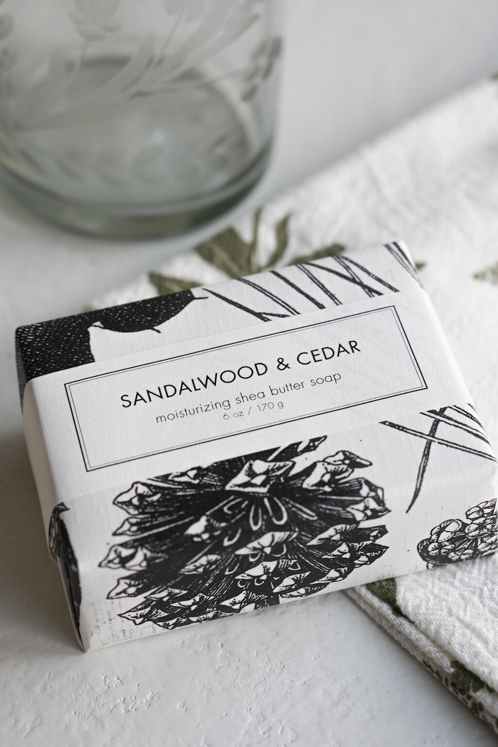 Sandalwood + Cedar Shea Butter Bar Soap