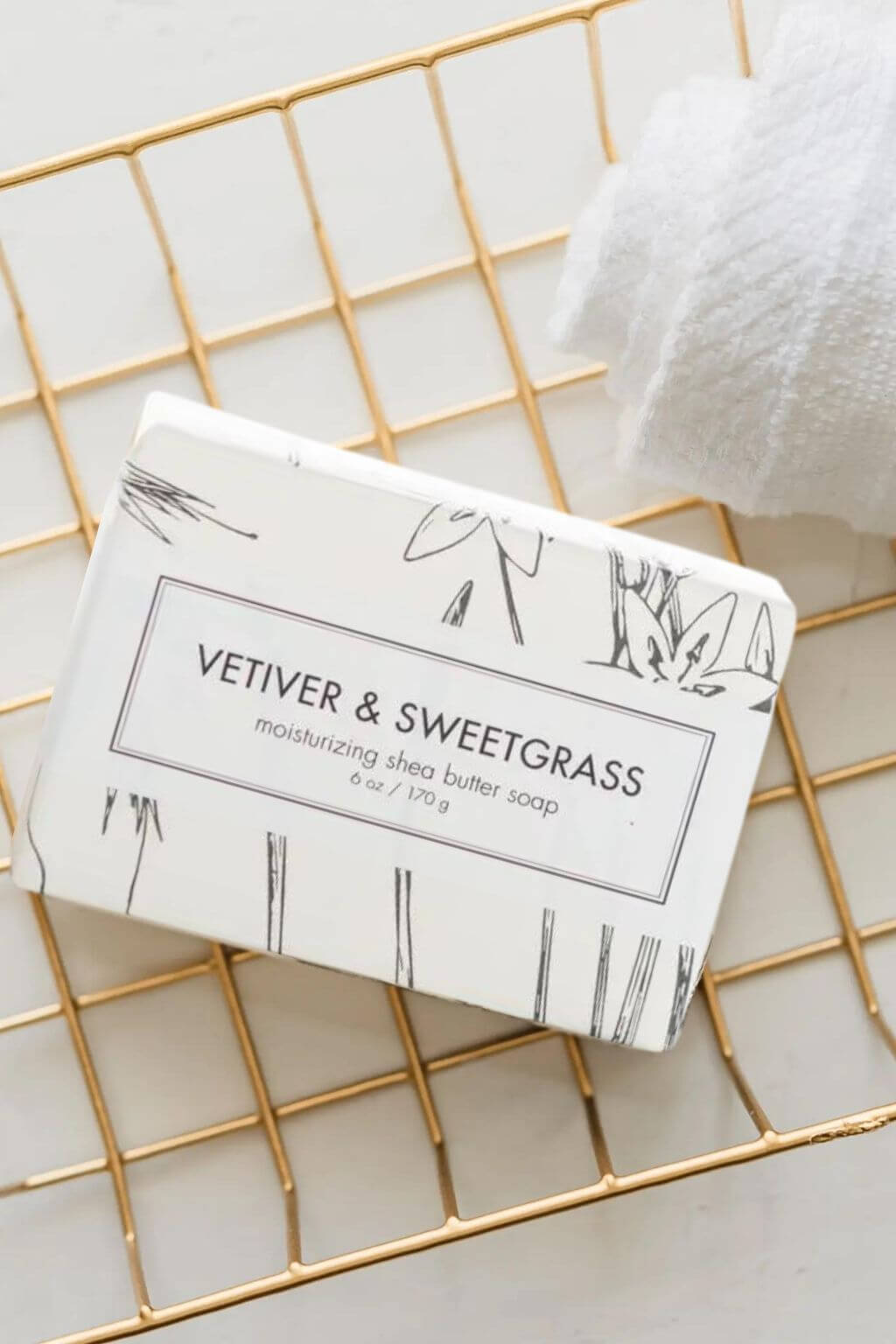 Vetiver + Sweetgrass Shea Butter Bath Bar