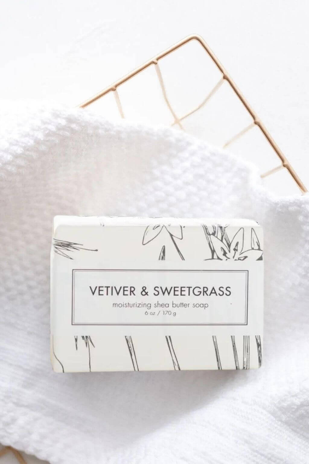 Vetiver + Sweetgrass Shea Butter Bath Bar