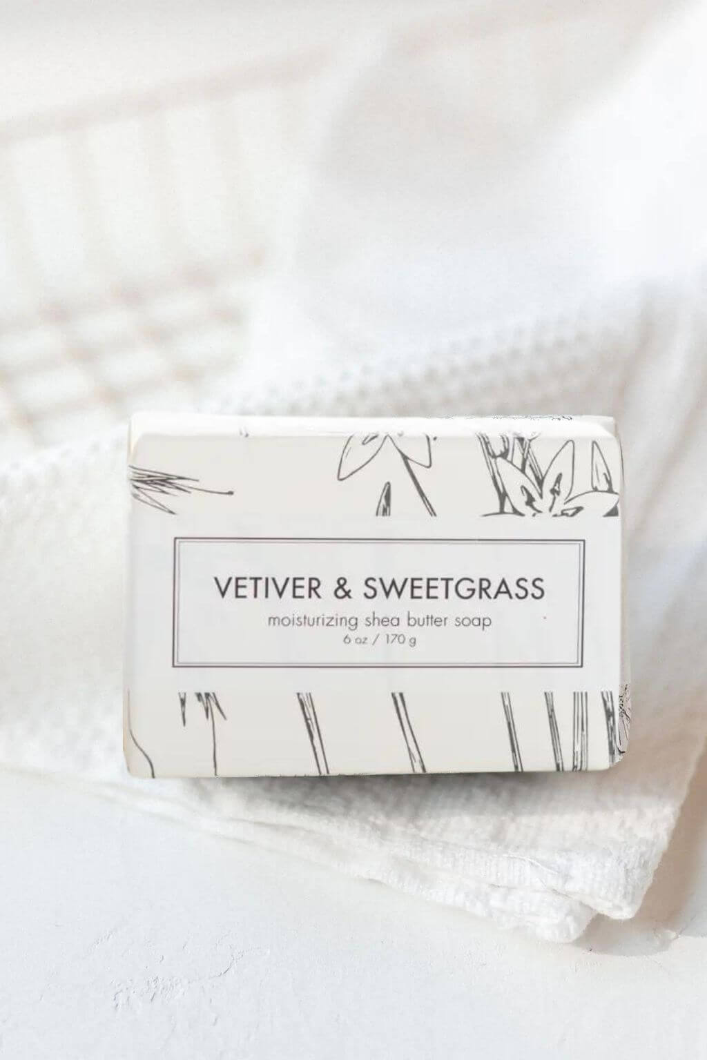 Vetiver + Sweetgrass Shea Butter Bath Bar