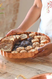 Copper Embossed Serving Tray