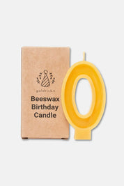 Handcrafted Beeswax Birthday Number Candles