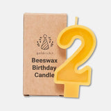 Handcrafted Beeswax Birthday Number Candles