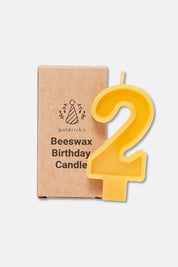 Handcrafted Beeswax Birthday Number Candles