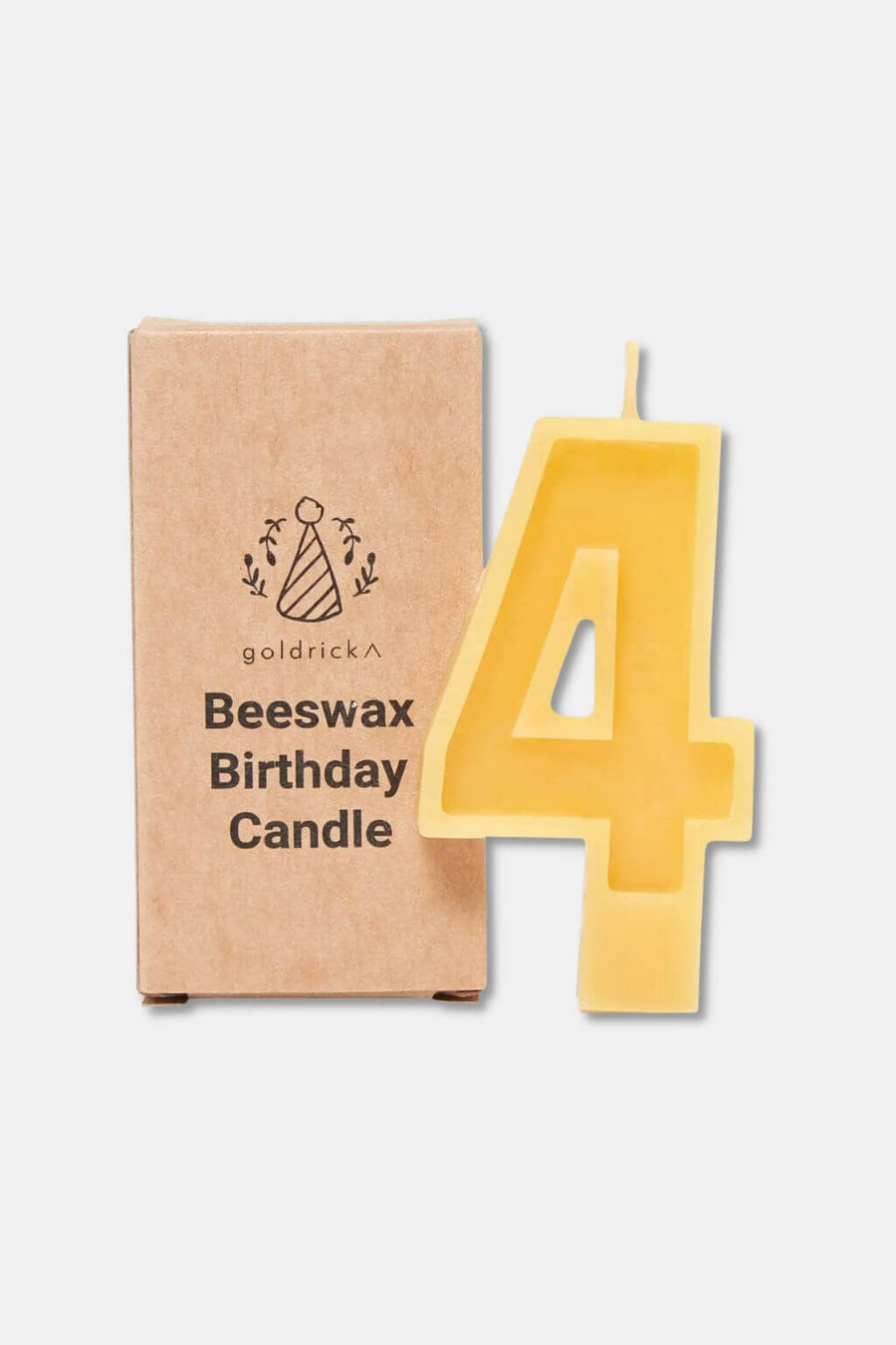Handcrafted Beeswax Birthday Number Candles Cultiverre