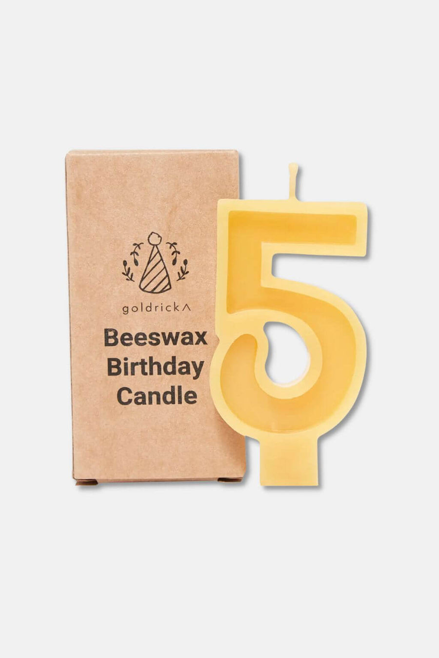Handcrafted Beeswax Birthday Number Candles Cultiverre
