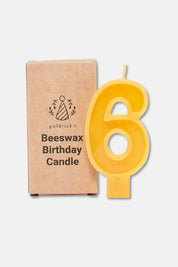 Handcrafted Beeswax Birthday Number Candles