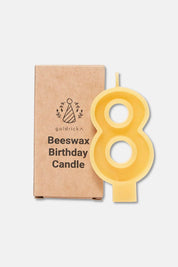 Handcrafted Beeswax Birthday Number Candles