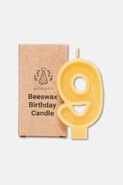 Handcrafted Beeswax Birthday Number Candles