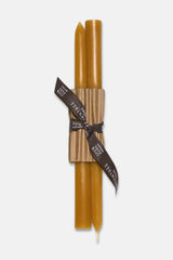 10" Natural Beeswax Taper Candles