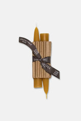 6" Natural Beeswax Taper Candles