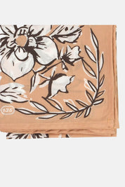 Georgia Bandana | Monochromatic Blooms on Sunlit Clay