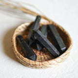 Black Tourmaline Double Terminated Crystal Point
