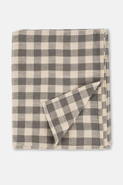 Somerset Grey Gingham Tablecloth