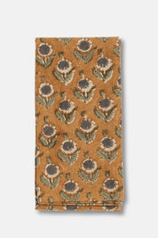 Artisan crafted floral print Kerala cotton napkins India