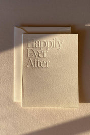 Happily Ever After | Wedding + Anniversary Letterpress Card